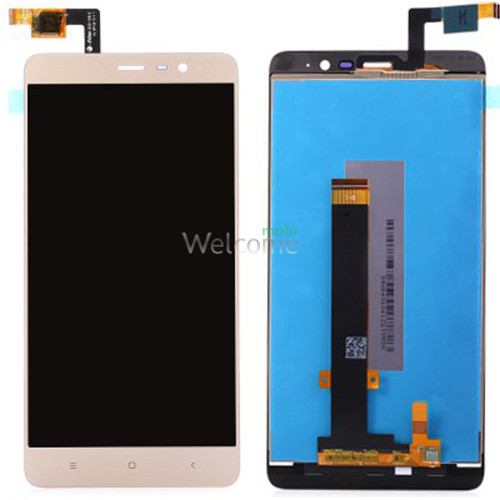 LCD Xiaomi Redmi Note 3 Special Edition with touchscreen gold orig (149*73mm) (LCD TEST)