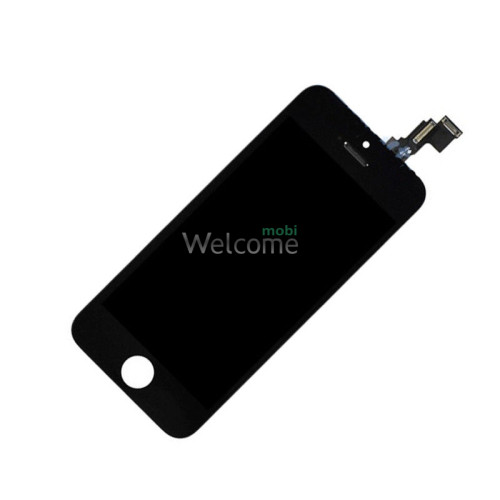 Дисплей iPhone 5C в зборі з сенсором та рамкою black (On-cell)