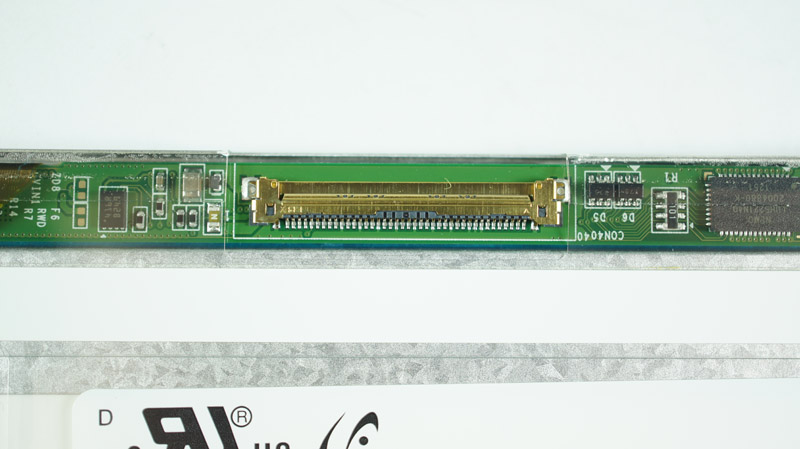 Матриця 15.6 LTN156AT19 (1366*768, 40pin, LED, SLIM(без дод. панелі !!!), матова, роз`єм ліворуч знизу) для ноутбука (renew)