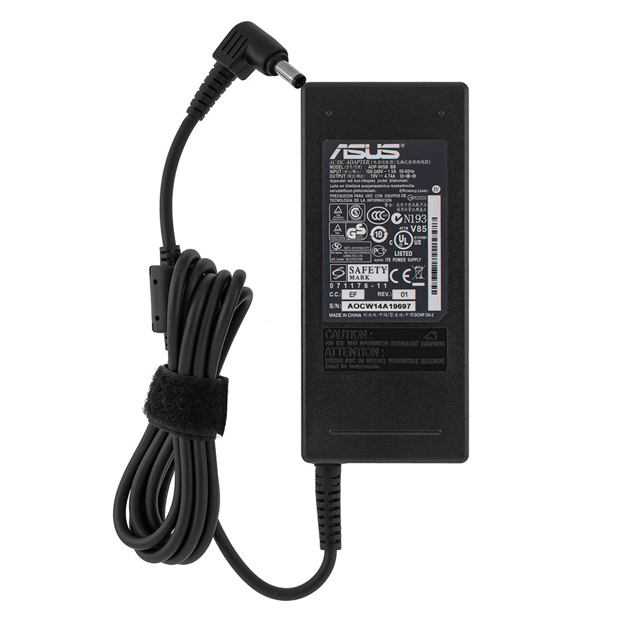 Оригінальний блок живлення для ноутбука ASUS 19V, 4.74A, 90W, 5.5*2.5мм, black, RECTANGULAR