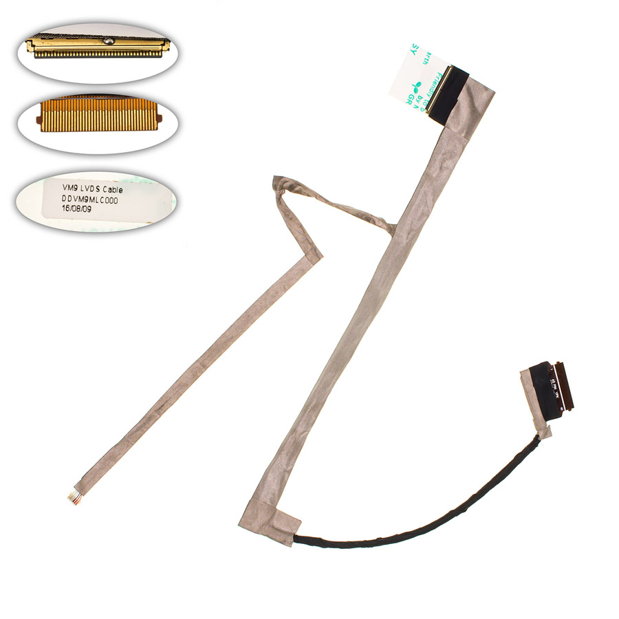 Шлейф матриці для ноутбука ASUS (EeePC: 1005 series), LED, роз`єм під камеру (DDVM9MLC001)