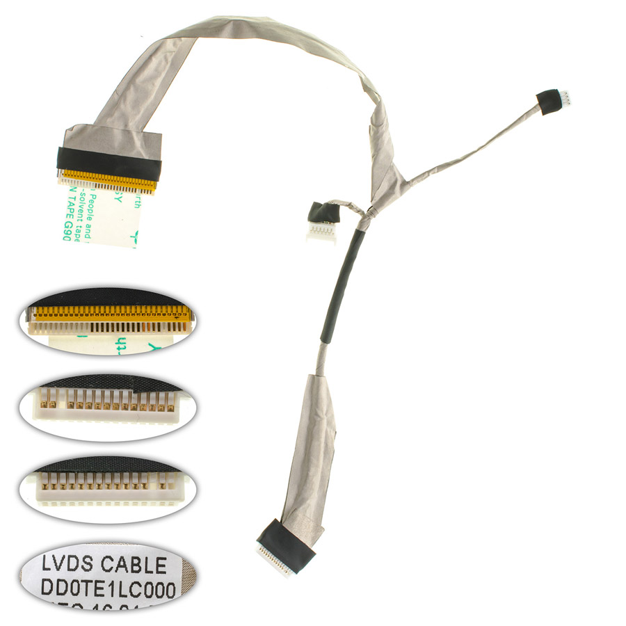 Шлейф матриці для ноутбука TOSHIBA (L310, M300, M305, M331, M332, M333, M334, M335, M336 ), LED, роз`єм під камеру (DDOTE1LC000)