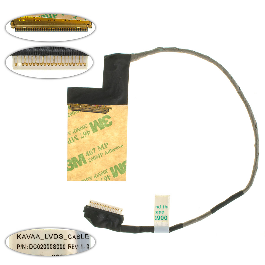 Шлейф матриці для ноутбука TOSHIBA (NB200, NB205), LED (DC02000S000)