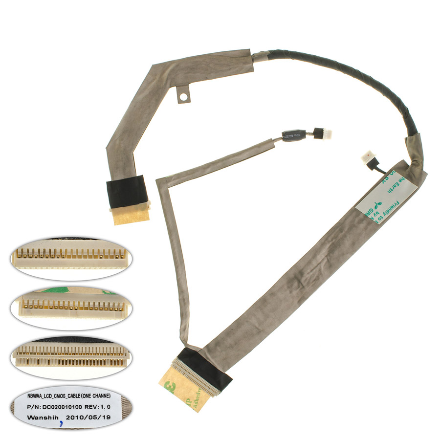 Шлейф матриці для ноутбука TOSHIBA (L455, L450, A350, A355), CCFL (DC020010100)