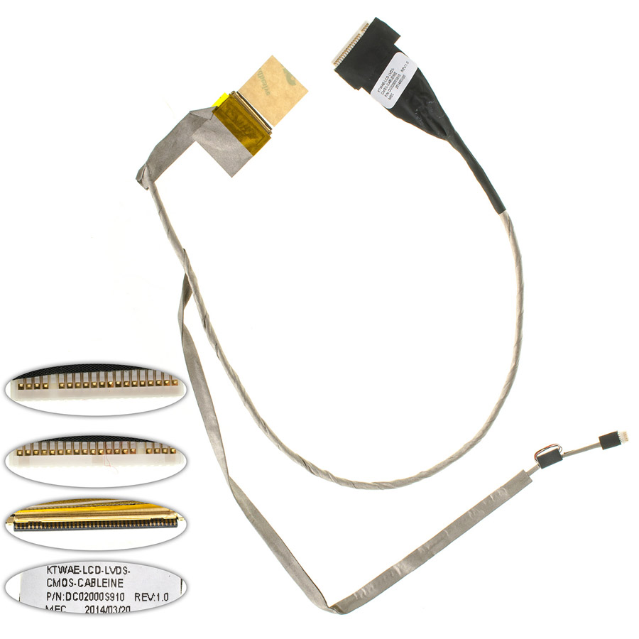 Шлейф матриці для ноутбука TOSHIBA (L550, L550D, L555), LED (DC02000S910)