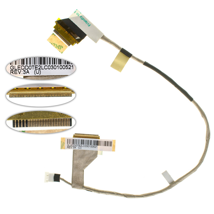 Шлейф матриці для ноутбука TOSHIBA (C600D, C630, C640, L600, L600D, L640, L645), LED (DD0TE2LC010)