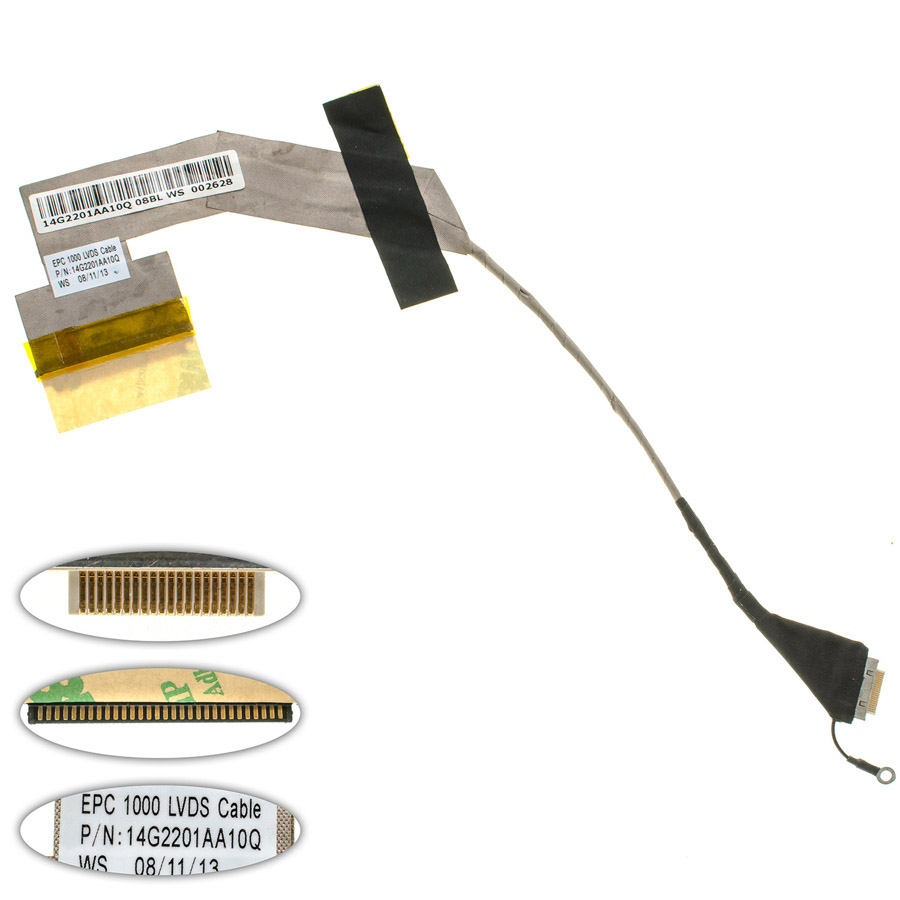 Шлейф матриці для ноутбука ASUS (Eee PC: 901, 1000 series), LED (14G2201AA10Q)