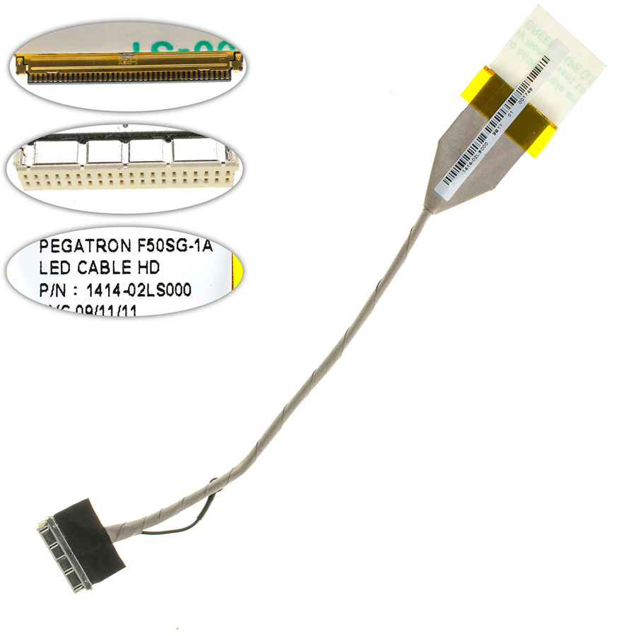 Шлейф матриці для ноутбука ASUS (F50, F55, X61S), LED (DC02000L000)