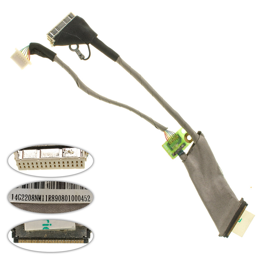 Шлейф матриці для ноутбука ASUS (N80 series), CCFL, роз`єм під камеру (14G2208NM11R)