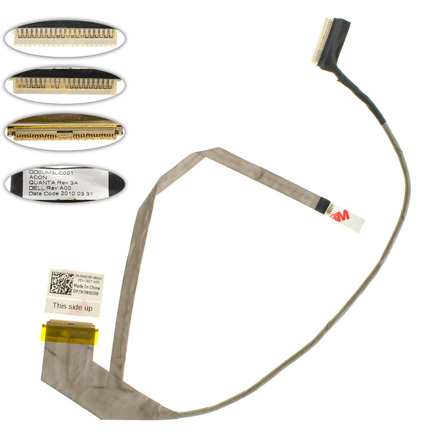 Шлейф матриці для ноутбука DELL (Vostro: 1464), LED, роз`єм під камеру (DDOUM3LC001)