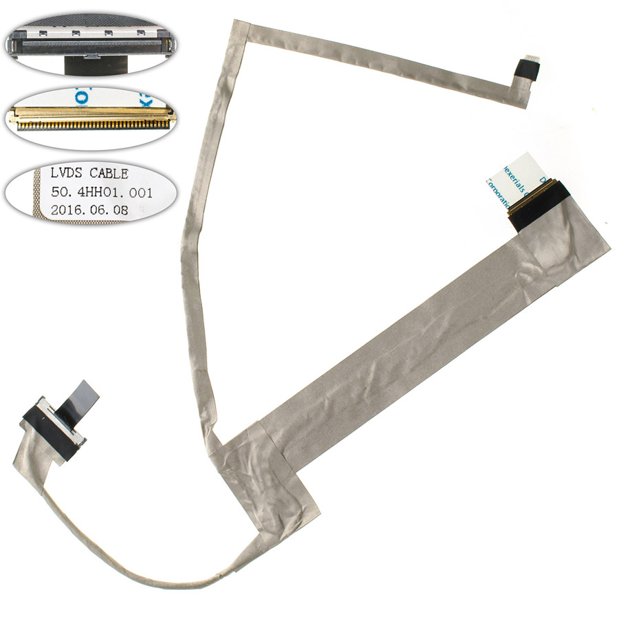 Шлейф матриці для ноутбука DELL (Inspiron: N5010, M5010), LED, роз`єм під камеру (50.4HH01.001)