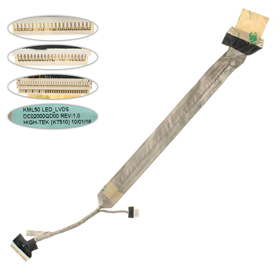 Шлейф матриці для ноутбука DELL (Vostro: 1520), CCFL (DC02000QC00)