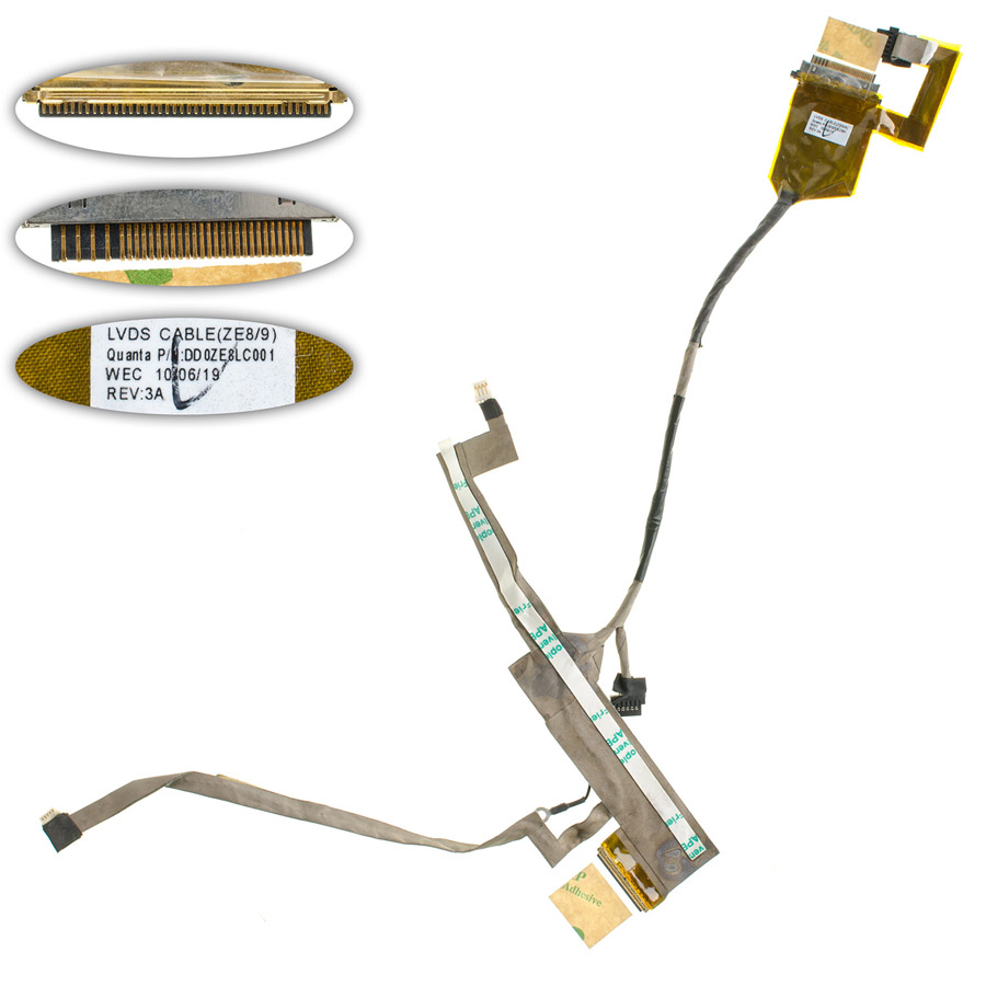 Шлейф матриці для ноутбука ACER (AS: 1420, 1425, 1820, 1825), LED, роз`єм під камеру, Мікрофон (DD0ZE8LC001)