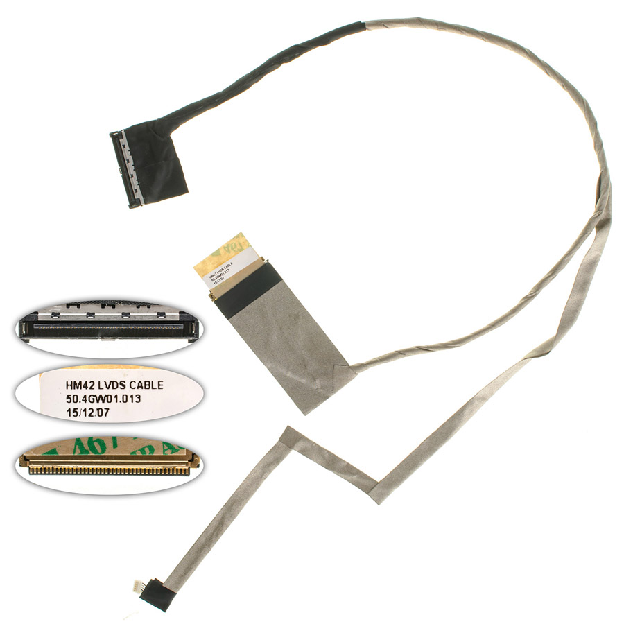 Шлейф матриці для ноутбука ACER (AS: 4350, 4741, 4755, EM: D440, D640, D730, TM: 4350, 4740, 4750), LED, роз`єм під камеру (50.4GW01.003)