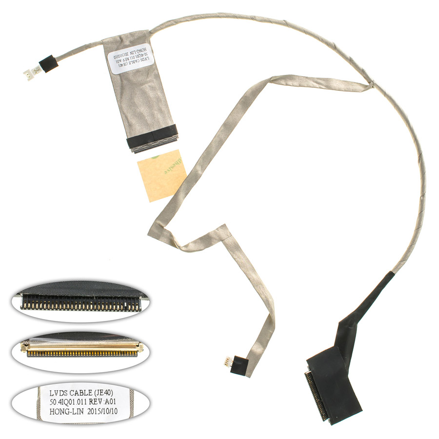 Шлейф матриці для ноутбука ACER (AS: 4350, 4560, 4750, 4752, 4755, TM: 4350, 4750), LED, роз`єм під камеру (50.4IQ01.051)