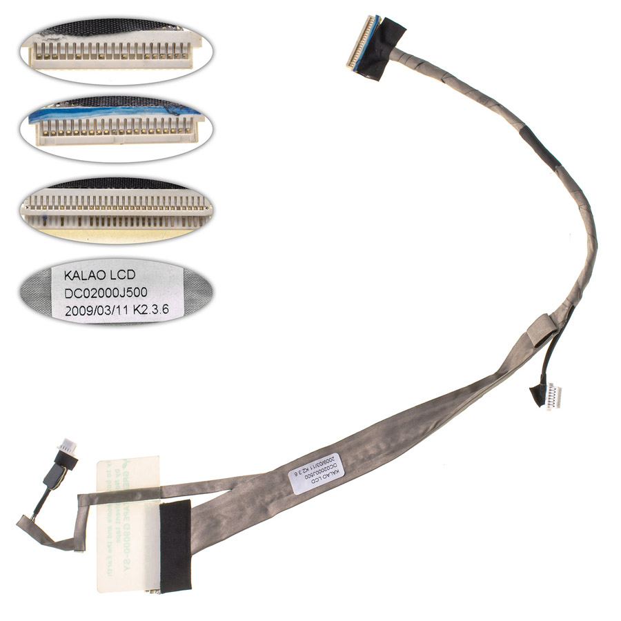 Шлейф матриці для ноутбука  ACER (AS: 4330, 4630, 4730, 4930), CCLF, роз`єм під камеру (DC02000J500)