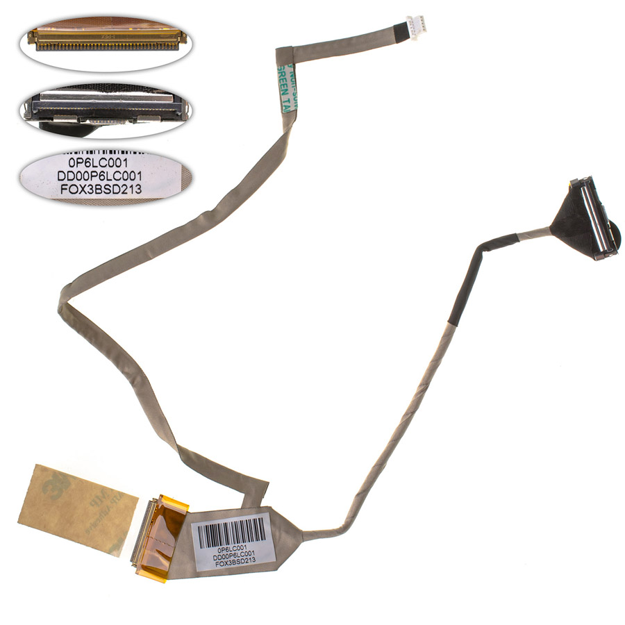 Шлейф матриці для ноутбука HP (Presario: CQ60, CQ61, G60, G61), LED, роз`єм під камеру (F0X3ASD215)