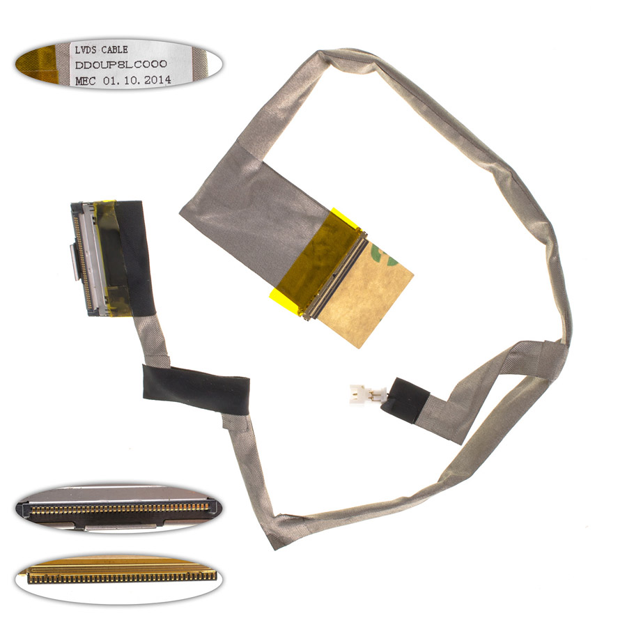 Шлейф матриці для ноутбука HP (Pavilion: dv6-1000, dv6-2000), LED, роз`єм під камеру (DD0UP8LC006)