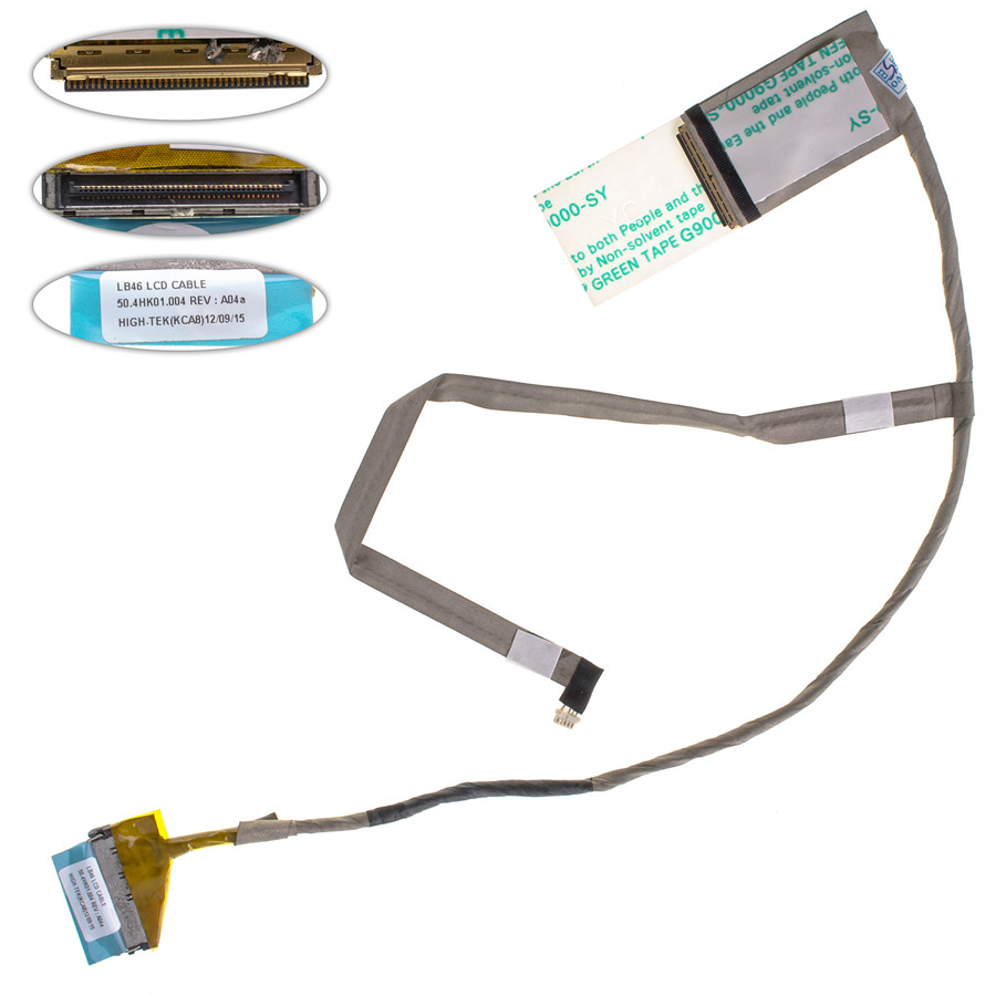 Шлейф матриці для ноутбука LENOVO (B460), LED, роз`єм під камеру (50.4HK01.004)