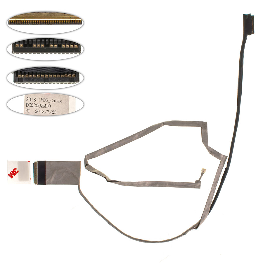 Шлейф матриці для ноутбука LENOVO (G460, G465, Z460, Z465), LED, роз`єм під камеру (DCO2000ZM10)