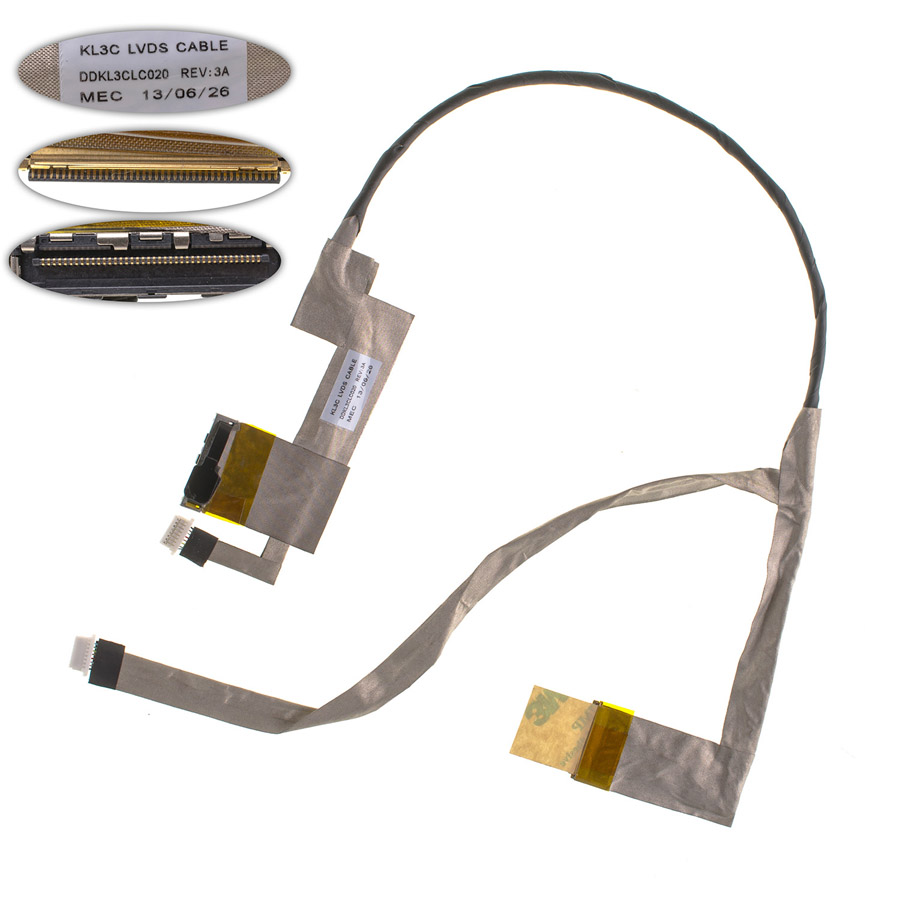 Шлейф матриці для ноутбука LENOVO (Y560), LED, роз`єм під камеру (DDKL3CLC020)