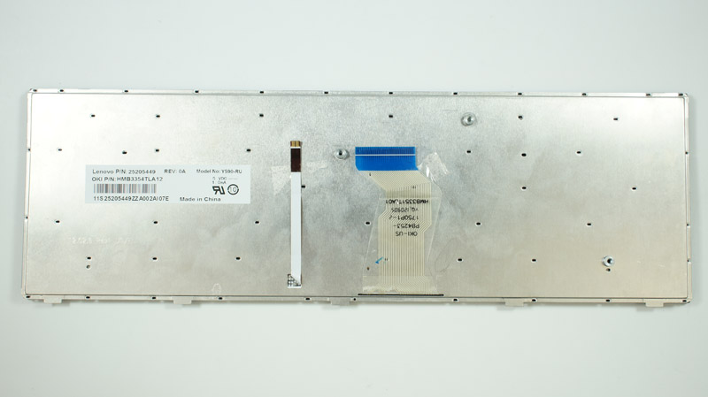 Клавіатура для ноутбука LENOVO (Y500, Y510p) rus, black, підсвічування клавіш