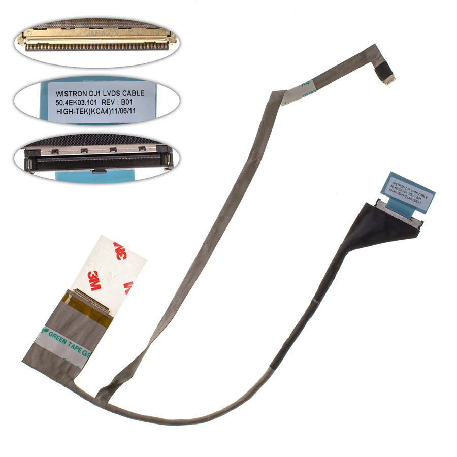 Шлейф матриці для ноутбука DELL (inspiron: N4020, 4030, 14V, M4010), LED, роз`єм під камеру (50.4EK03.021)