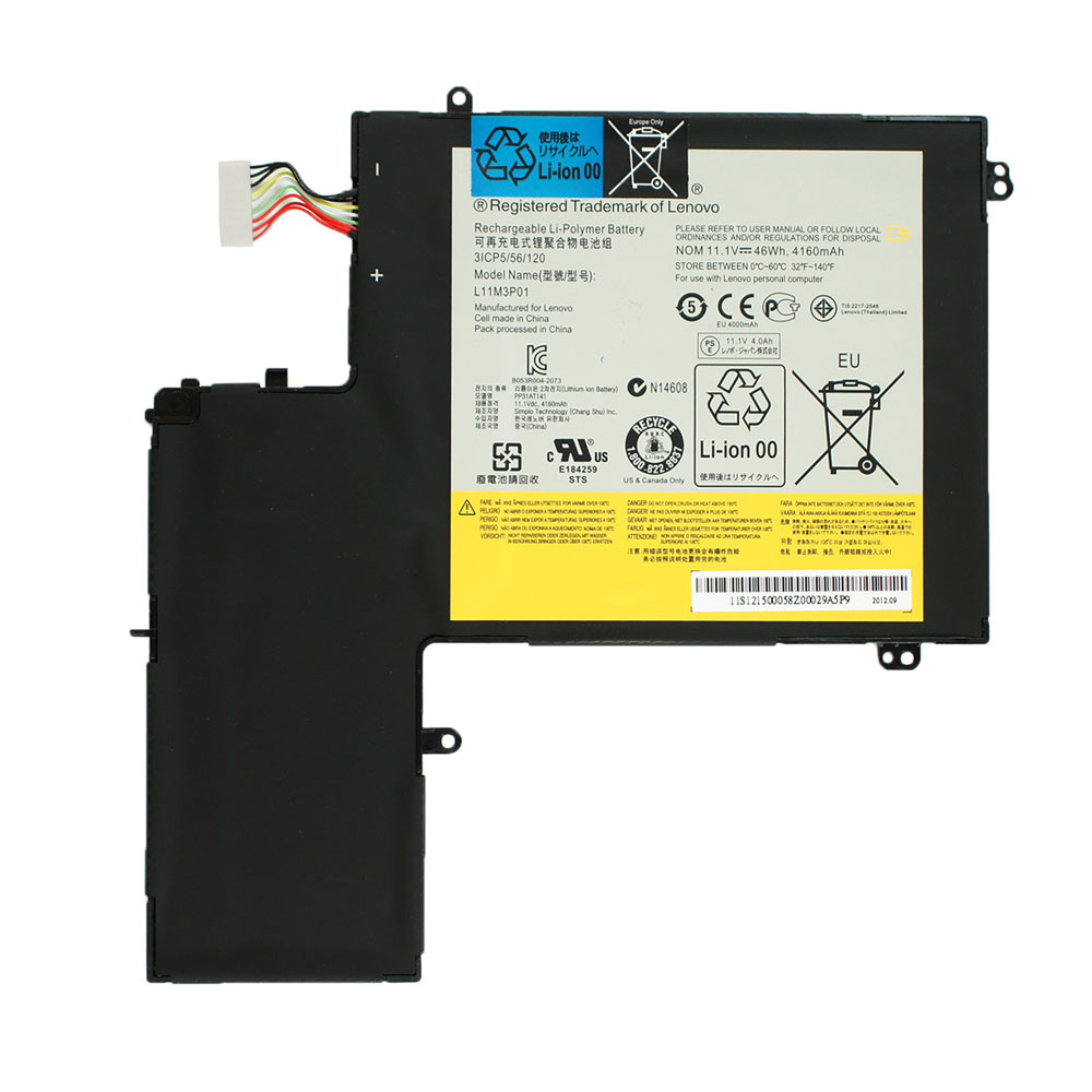 Батарея для ноутбука LENOVO L11M3P01 (IdeaPad: U310 series) 11.1V 4160mAh Black