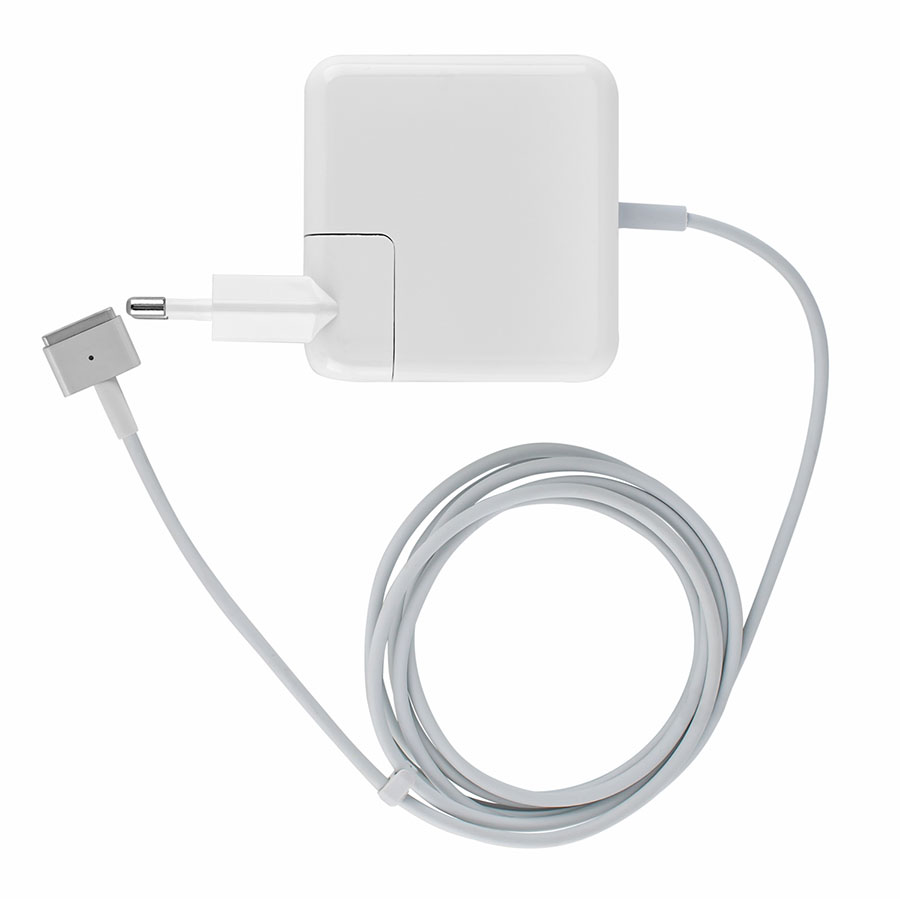 Блок живлення для ноутбука APPLE MagSafe2 14.85V, 3.05A, 45W, White, квадратний, з євро-адаптером (A1436),Т-подібний роз`єм MagSafe2