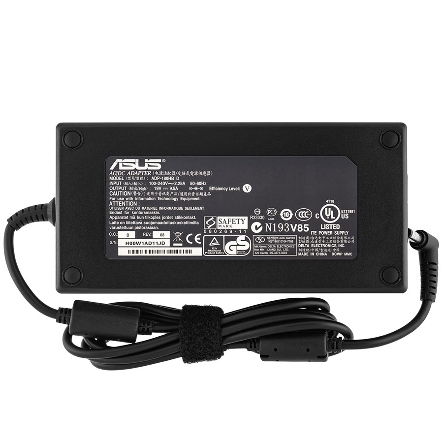 Оригінальний блок живлення для ноутбука ASUS 19V, 9.5A, 180W, 5.5*2.5мм, black, RECTANGULAR
