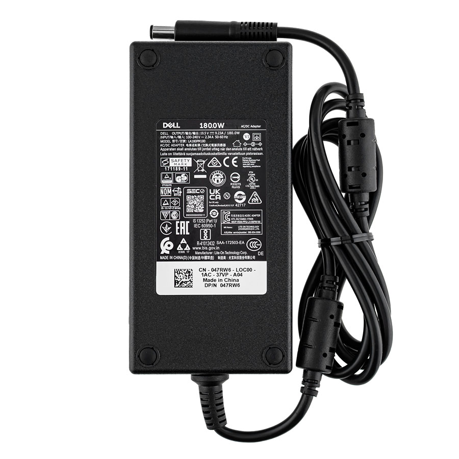 Оригінальний блок живлення для ноутбука DELL 19.5V, 9.23A, 180W, 7.4*5.0-PIN, Black, RECTANGULAR