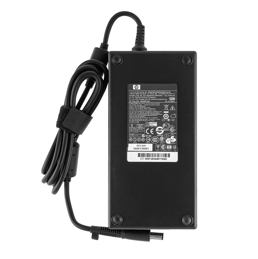 Оригінальний блок живлення для ноутбука HP 19V, 9.5A, 180W, 7.4*5.0-PIN, black, RECTANGULAR