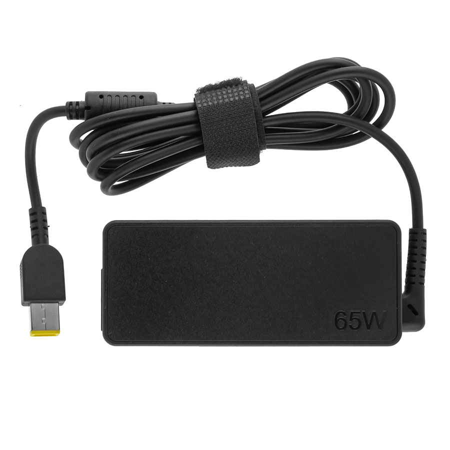 Оригінальний блок живлення для ноутбука LENOVO 20V, 3.25A, 65W, USB+pin (Square 5 Pin DC Plug), black, RECTANGULAR