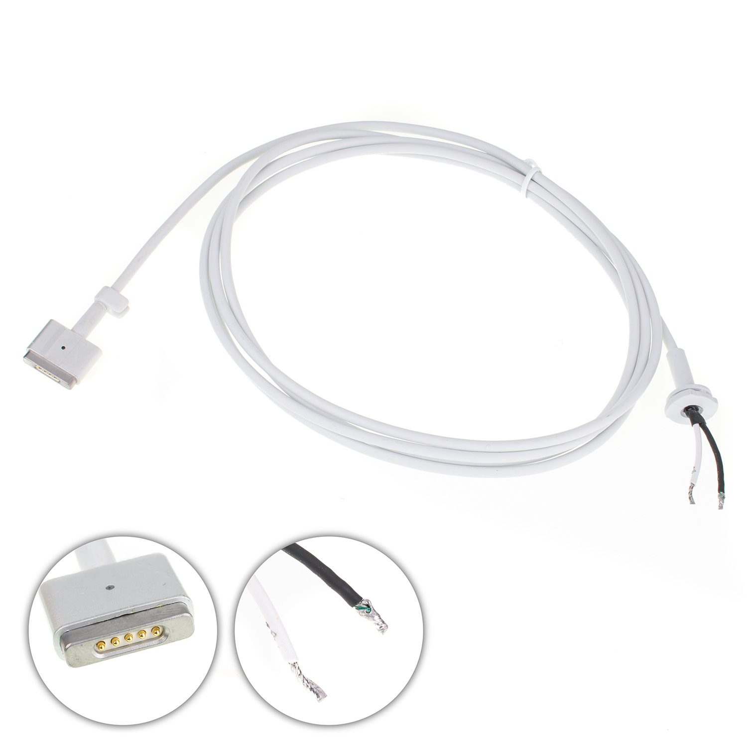 Оригінальний DC кабель живлення для БЖ APPLE 85W MagSafe 2 Power,Т-подібний роз`єм, довжина 170см, (від БЖ до ноутбуку)