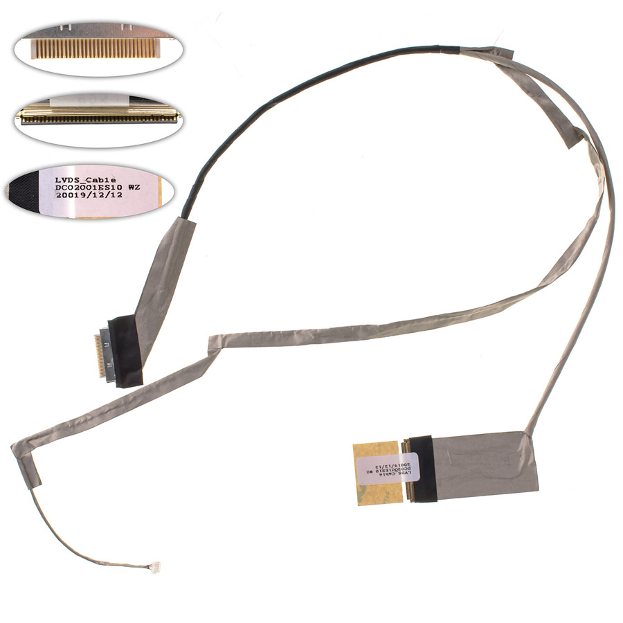 Шлейф матриці для ноутбука LENOVO (G580, G585), LED, роз`єм під камеру (MB: DIS) (DC02001ES10)
