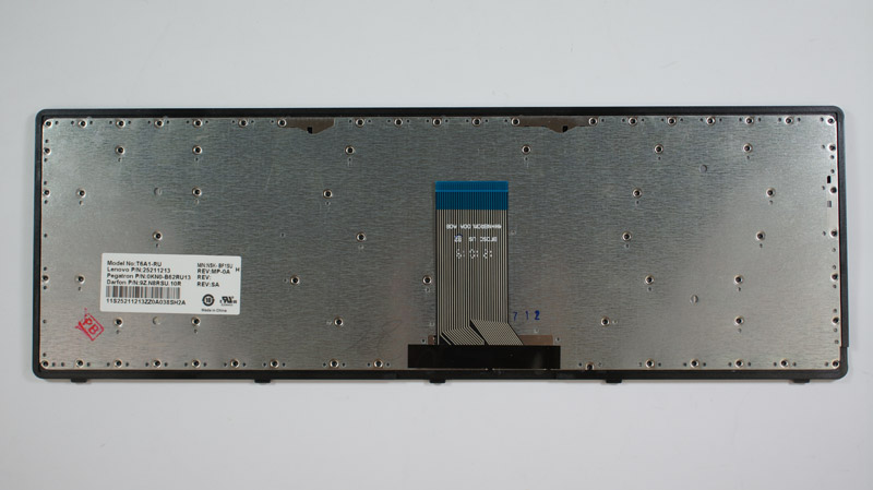 Клавіатура для ноутбука LENOVO (IdeaPad: U510, Z710) rus, black, silver frame