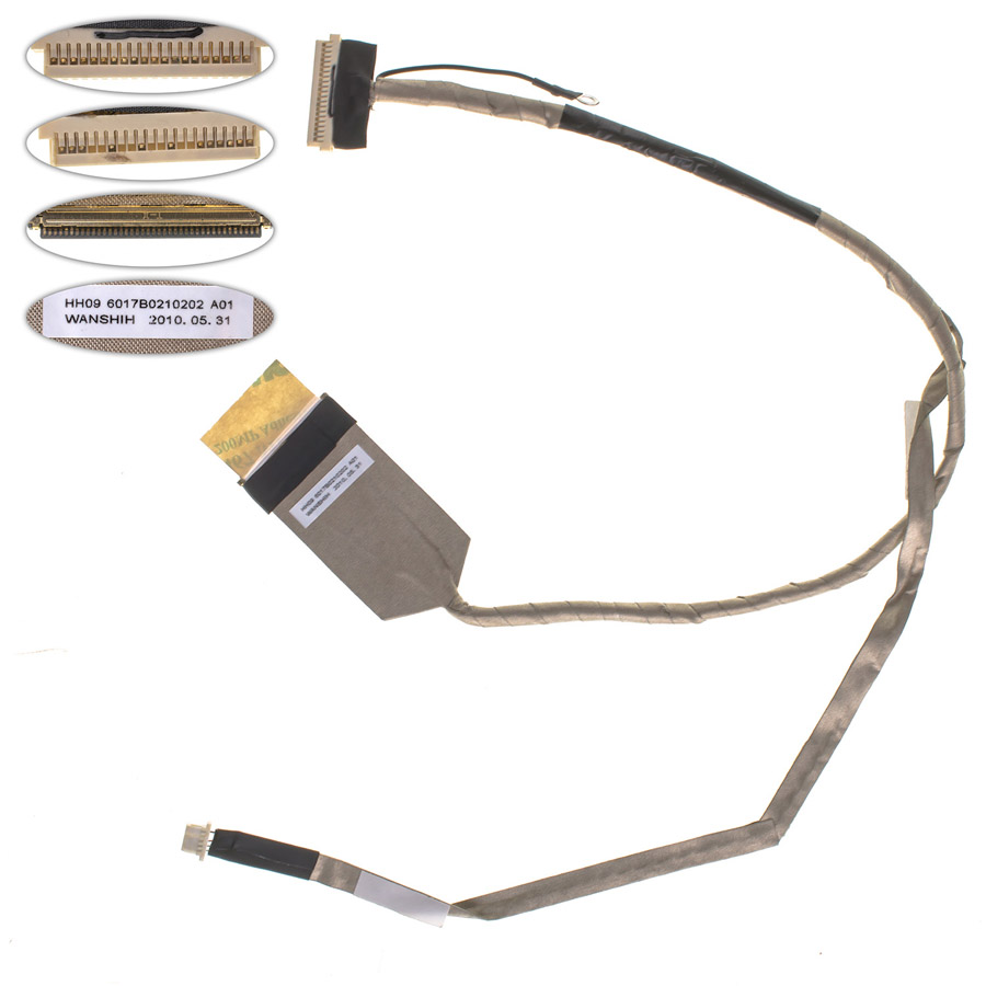 Шлейф матриці для ноутбука HP (4310s, 4311s), LED, роз`єм під камеру (6017B0210202)