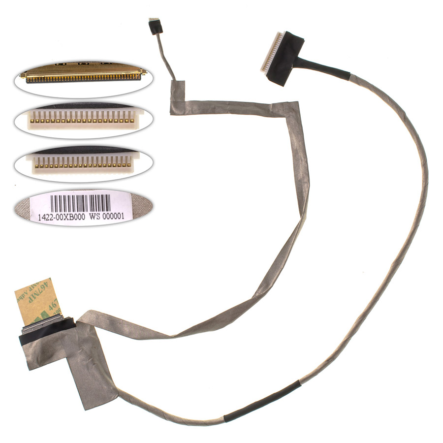 Шлейф матриці для ноутбука TOSHIBA (C670, C675, L770, L775), LED, роз`єм під камеру (1422-00XB000)