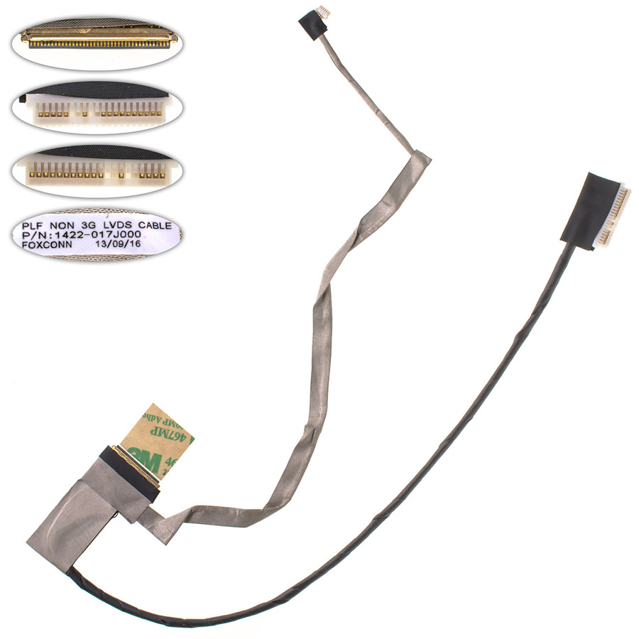 Шлейф матриці для ноутбука TOSHIBA (С850, С855, L855), LED, роз`єм під камеру (1422-017J000)