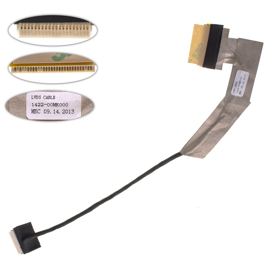 Шлейф матриці для ноутбука ASUS (EeePC: 1001, 1005, 1015, 1016 series), LED, rev.3 (1422-00MK000)