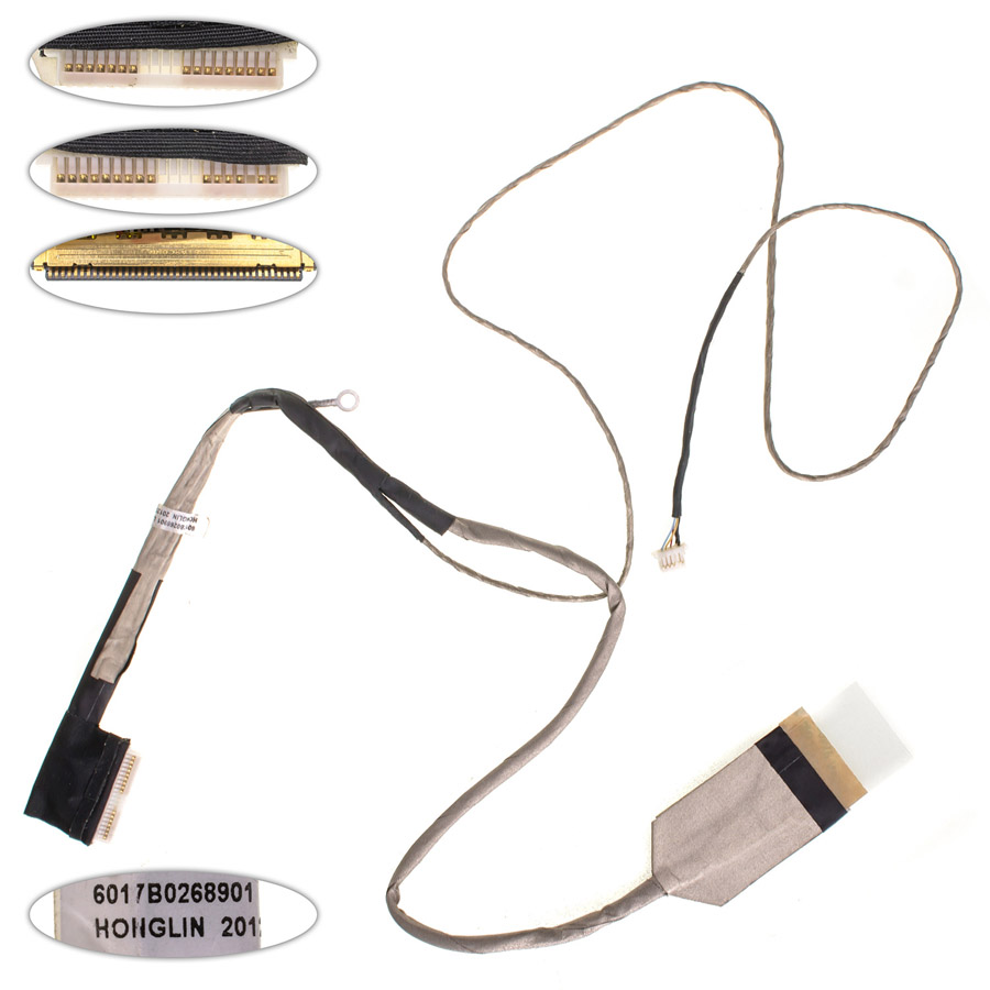 Шлейф матриці для ноутбука HP (Compaq: 320, 325, 420, 425, 620, 625, ProBook: 4330, 4430, 4530, 4730), LED, роз`єм під камеру (6017B0268901)