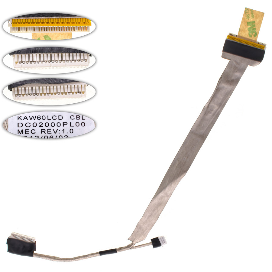 Шлейф матриці для ноутбука ACER (AS: 5241, 5332, 5516, 5532, 5732, EM: E430, E525, E627, E725), CCFL (DC02000PL00)