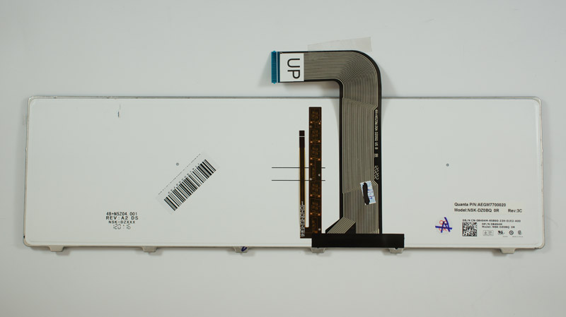 Клавіатура для ноутбука DELL (Inspiron: 5720, 7720, N7110, Vostro: 3750, XPS: L702X) rus, black, підсвічування клавіш