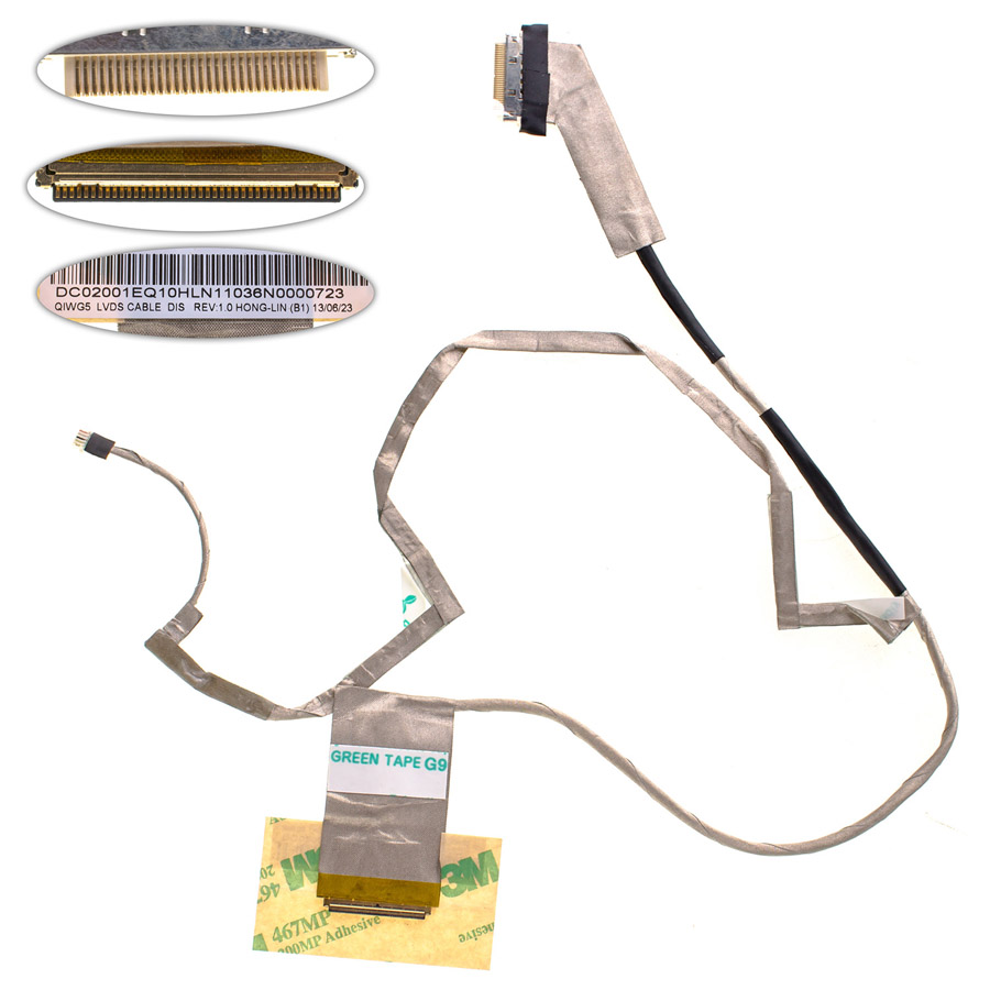 Шлейф матриці для ноутбука LENOVO (G480, G485), LED, роз`єм під камеру (MB: DIS) (90200463)