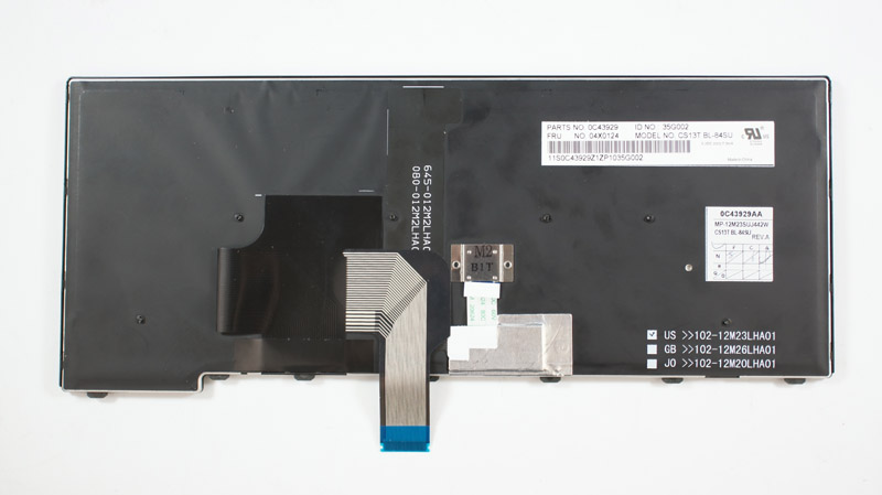 Клавіатура для ноутбука LENOVO (ThinkPad Edge: T431S, T440, T440P, T440S) rus, black, підсвічування клавіш