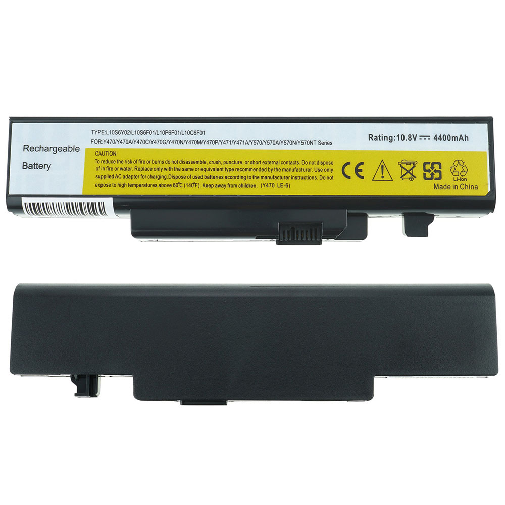 Батарея для ноутбука LENOVO L10S6F01 (IdeaPad: Y470A, Y470G, Y471P, Y570P, Y570, Y570A, Y570D, Y570M, Y570N) 10.8V 4400mAh Black