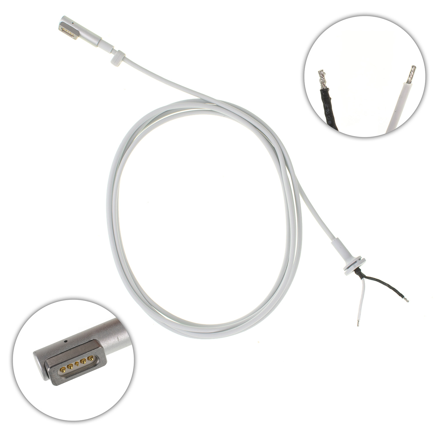 Оригінальний DC кабель живлення для БЖ APPLE 85W MagSafe  Power, L-подібний роз`єм (від БЖ до ноутбуку)