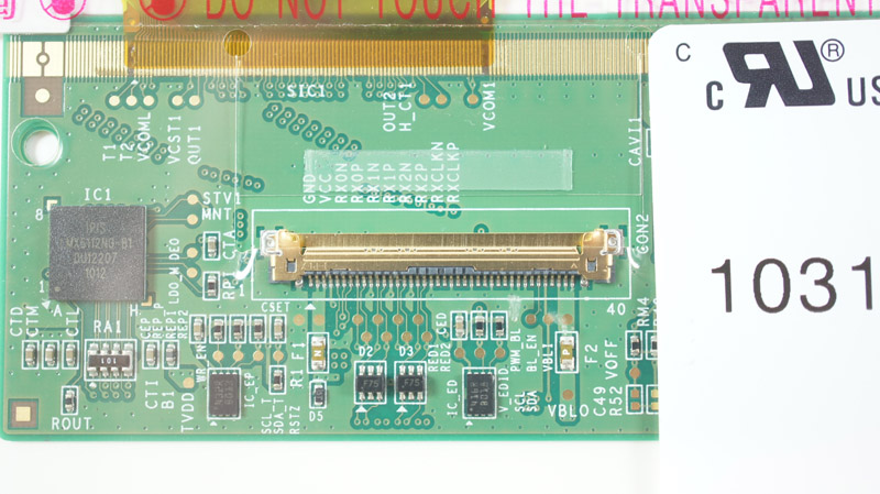 Матриця 11.6 LTN116AT03 (1366*768, 40pin, LED, NORMAL, глянцева, роз`єм праворуч знизу) для ноутбука (renew)
