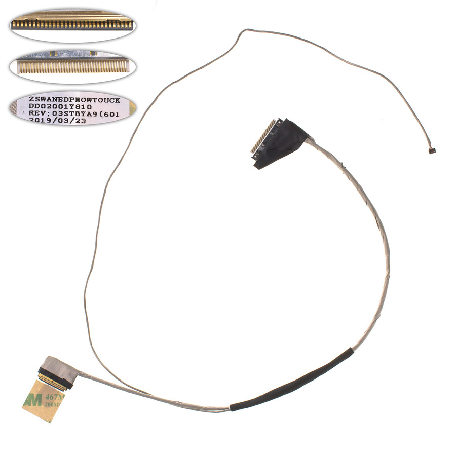 Шлейф матриці для ноутбука ACER (AS: E5-511, E5-531, E5-571), LED, роз`єм під камеру (50.ML9N2.005)