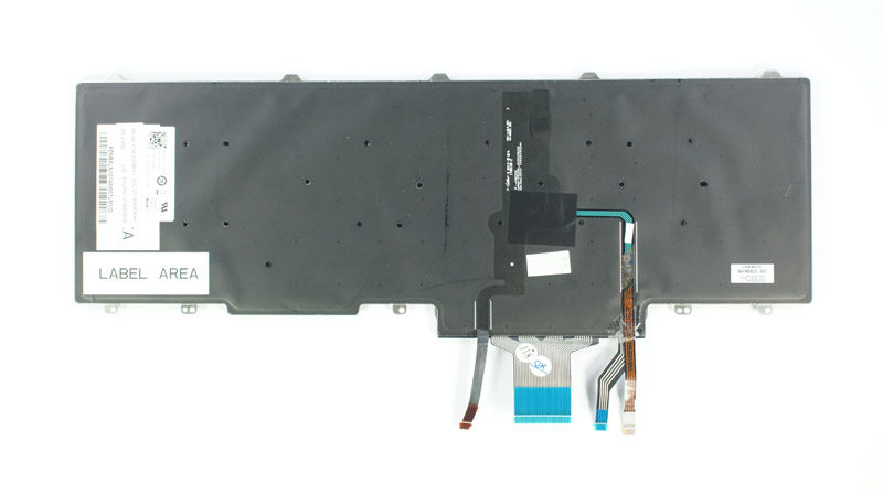 Клавіатура для ноутбука DELL (Latitude: E5550, E5570) rus, black, без фрейма, підсвічування клавіш